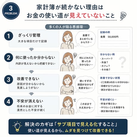 サブ項目まで管理！資産とお金の流れが分かるスプレッドシート家計簿