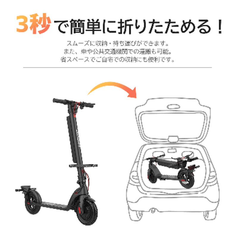 AINOHOT S07/ 特定小型原付（20キロ/6キロ）免許不要 電動キックボード