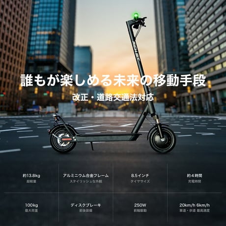 RICHBIT ES1 Pro(リッチビット)/特定小型原付（20キロ/6キロ）免許不要 電動キックボード