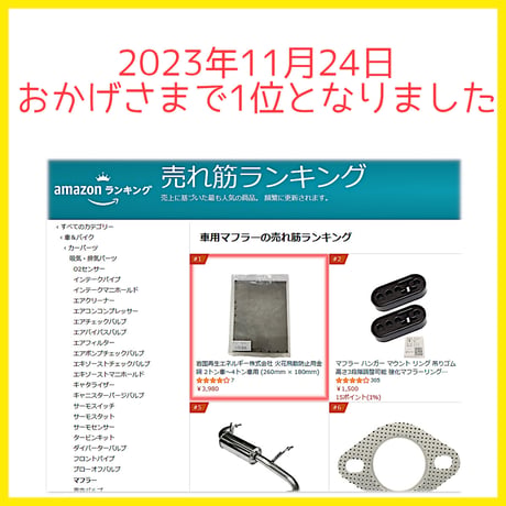 岩国再生エネルギー株式会社 火花飛散防止用金網 普通車～2トン車用 (220mm × 150mm)