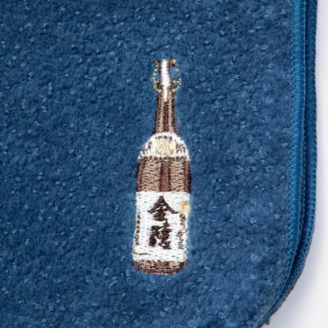 金陵×文具生活　今治タオルハンカチ（ブロンズブルー）