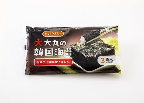 【送料込】大丸の韓国海苔3P ×1ケース
