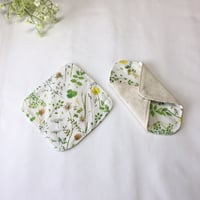 ニット布ライナー(妖精と草花）おりものライナー/透湿防水布なし/表面オーガニックコットン