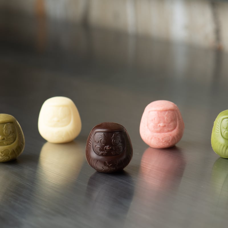 daruma（ダルマ5／ベルギービター・抹茶・ホワイト・いちご／ほうじ茶