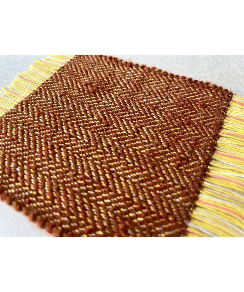 みちのくあかね会】ホームスパン ロングネックウェア 黄色