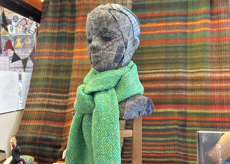 ホームスパンロングマフラー C-3702③ | みちのくあかね会