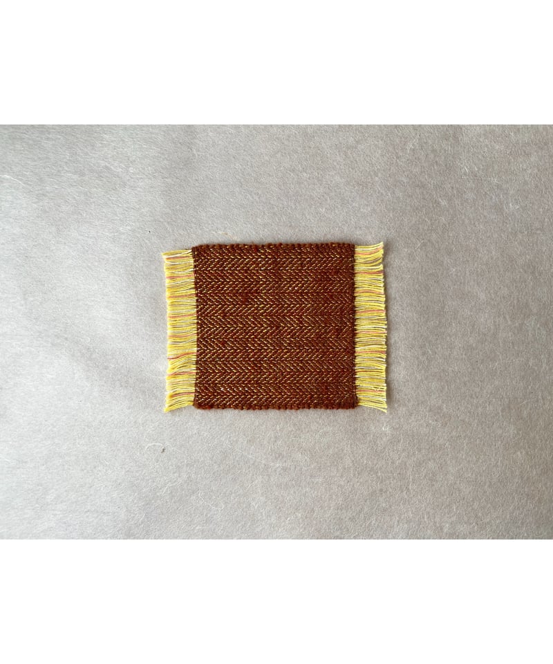 みちのくあかね会】ホームスパン ロングネックウェア 黄色