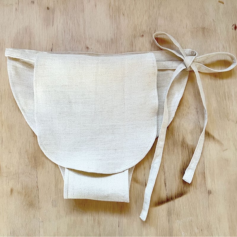 子宮ふんどし【女性用・生成り】ヘンプ100% | TENNEN Style
