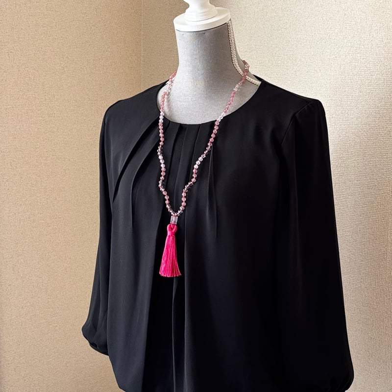 ピンクエピドート・パープルカルセドニー・水晶・フローライト 6㎜玉