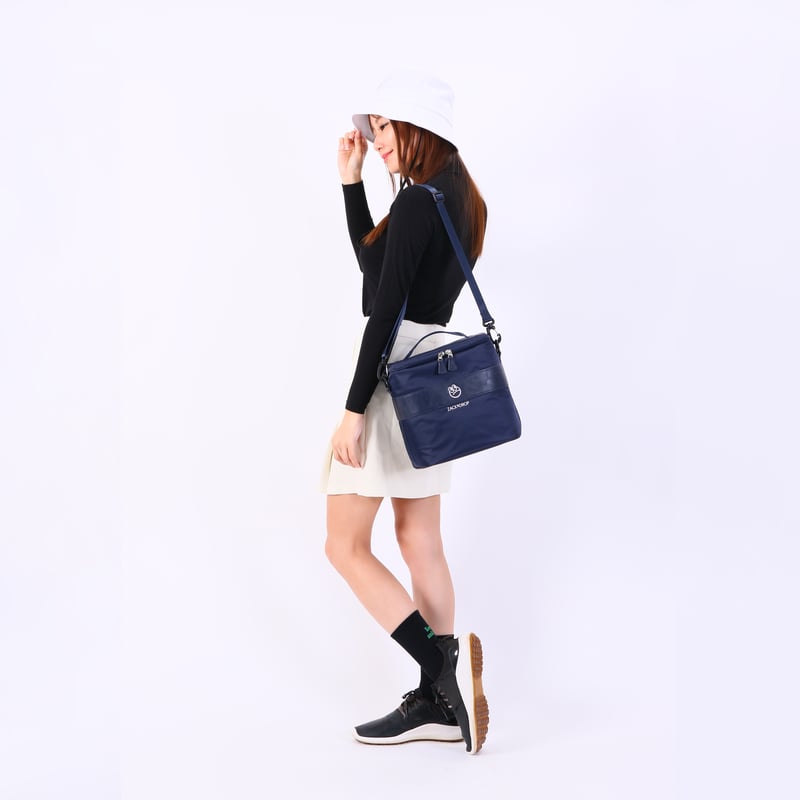 サテン保冷バッグ(ネイビー) | zackanddrop's STORE