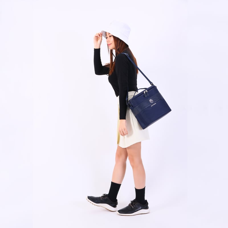 サテン保冷バッグ(ネイビー) | zackanddrop's STORE