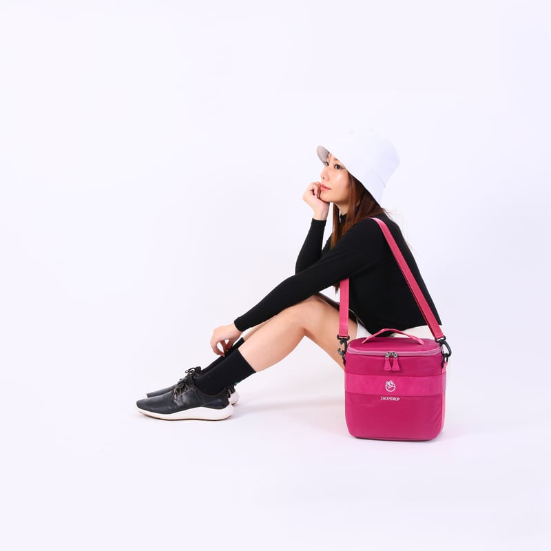 サテン保冷バッグ(ピンク) | zackanddrop's STORE