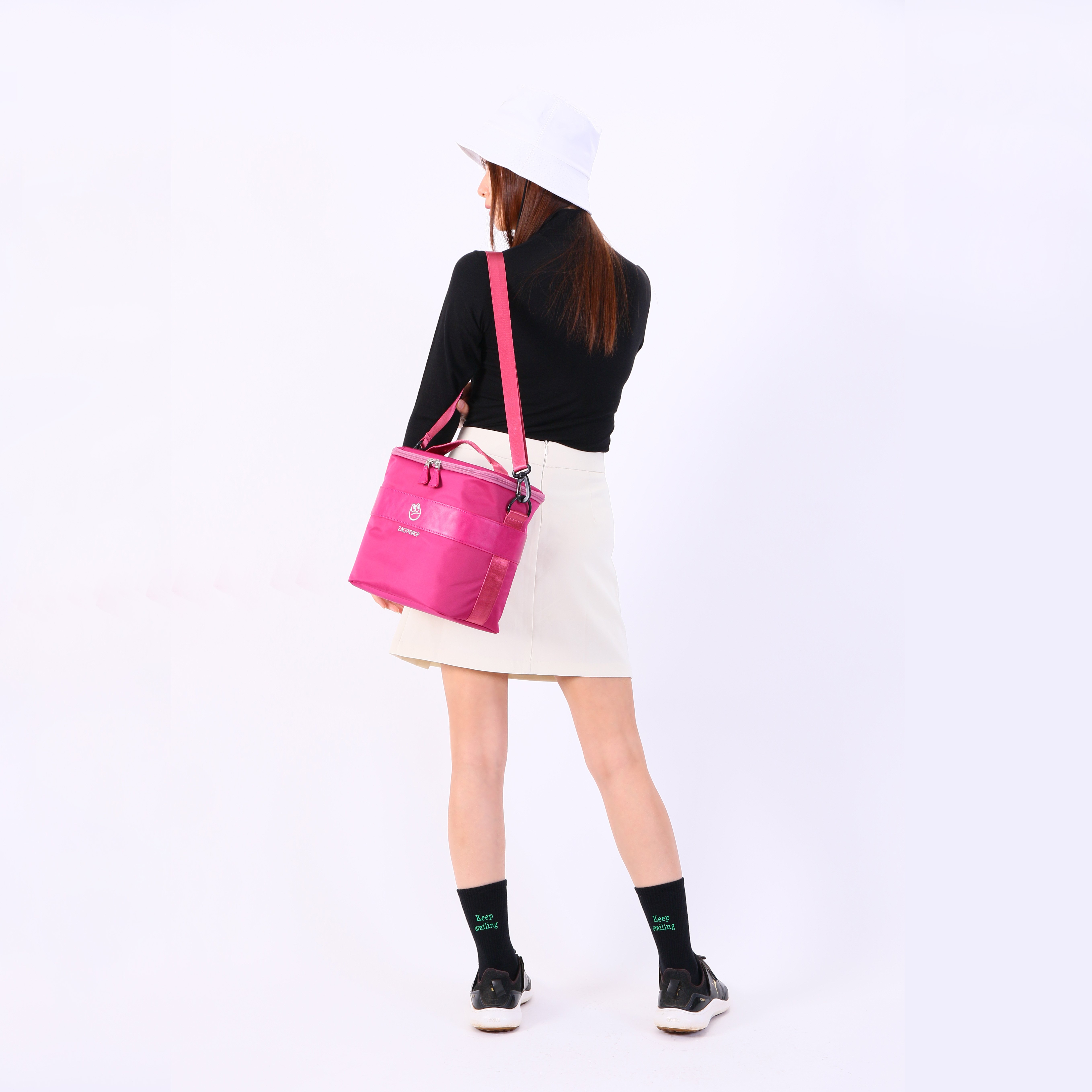 サテン保冷バッグ(ピンク) | zackanddrop's STORE