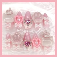 2 ネイルチップ 量産型 地雷系 サブカル 天使界隈 ゴテゴテ 韓国