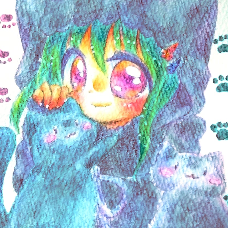 ドローイング原画『G』 | ＊詩とイラストの虹猫＊