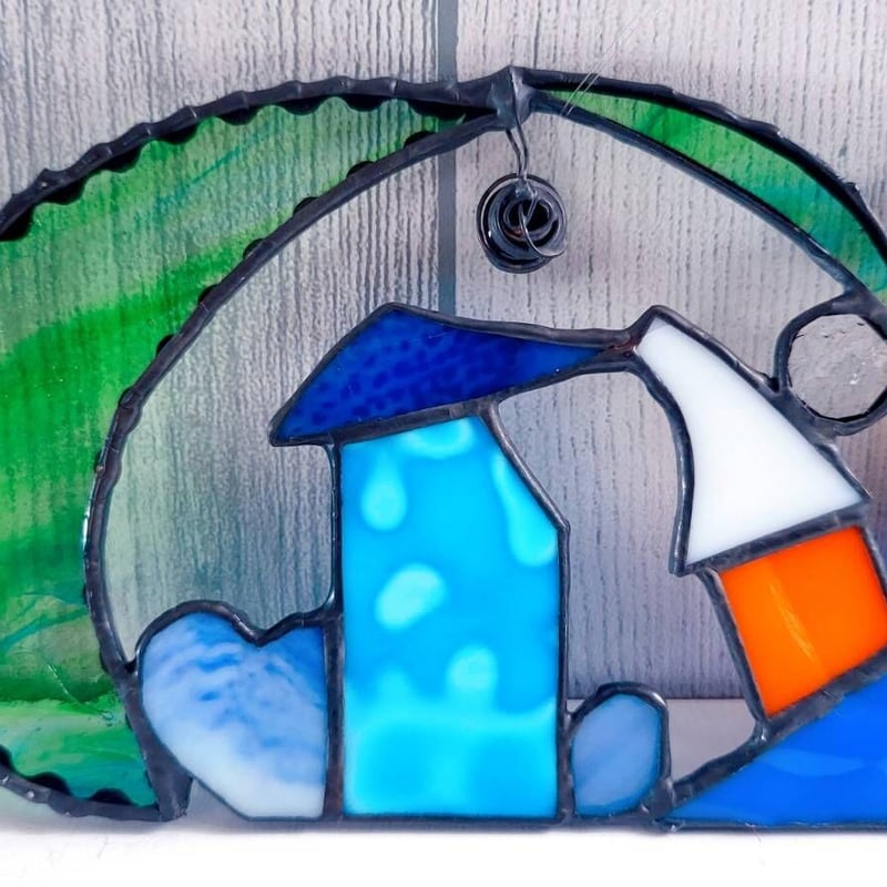 ステンドグラス 立て掛け 「魔女の森」 | ことぶき家ステンドグラス