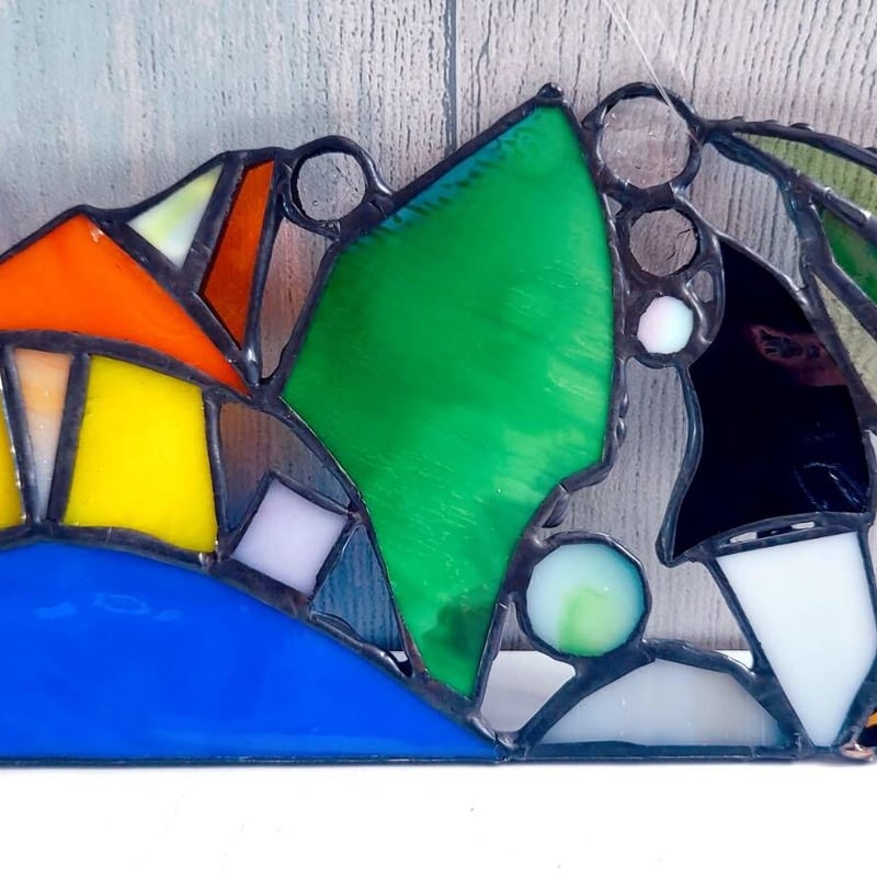 ステンドグラス 立て掛け 「魔女の森」 | ことぶき家ステンドグラス