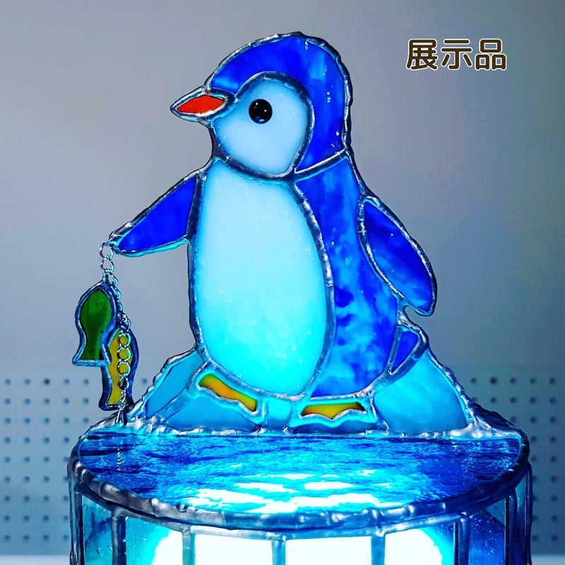 ペンギンさんの釣り大会☆ | ことぶき家ステンドグラス
