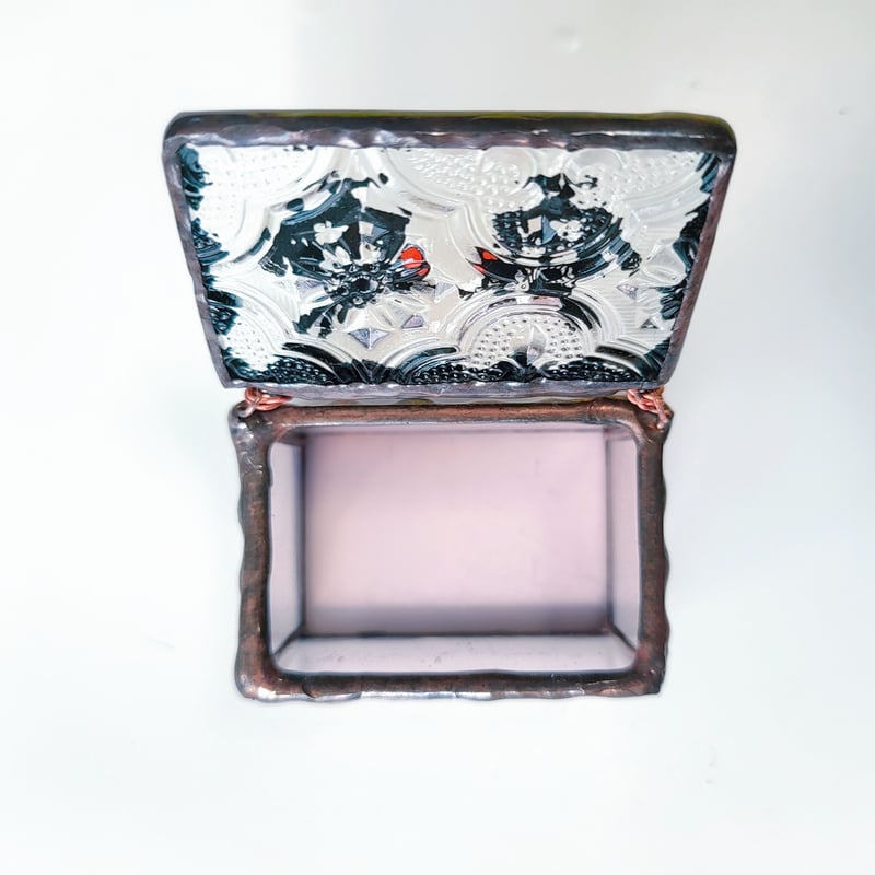 ステンドグラス小物入れ「不思議の国の指輪BOX mini」 | ことぶき家