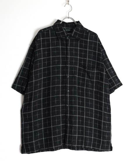 1990s-2000s "GEORGE" s/s linen rayon designed shirt