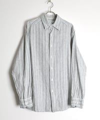2000s "CONCEPTS" l/s cotton linen striped shirt