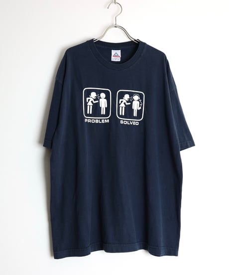 2000s black comedy print t-shirt