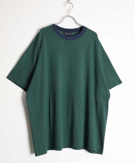 1990s-2000s "basic editions" border t-shirt