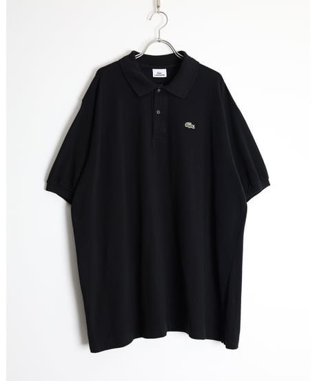 1990s-2000s "LACOSTE" black color polo shirt