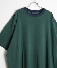 1990s-2000s "basic editions" border t-shirt