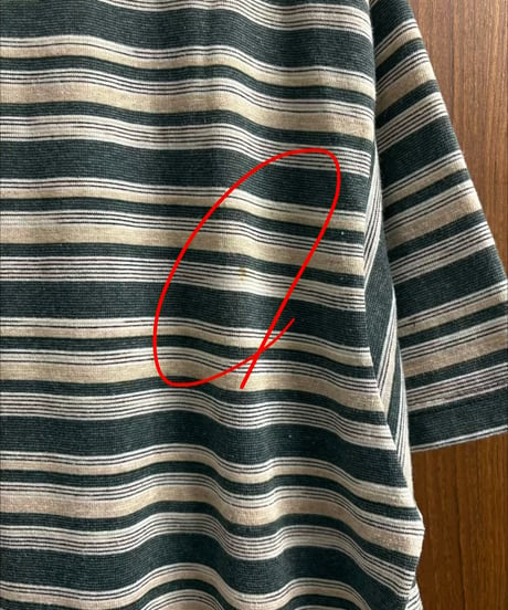 1990s-2000s "JIM" henry neck border t-shirt