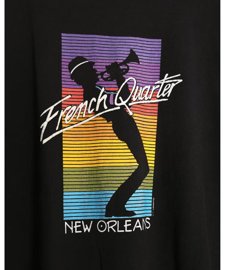 1990s "FRUIT OF THE LOOM" JAZZ print t-shirt