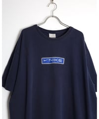 "NIKE" print & embroidery t-shirt