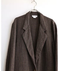 1990s-2000s checked easy tailored jacket