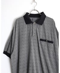 1990s "DAVID TAYLOR" s/s designed polo shirt