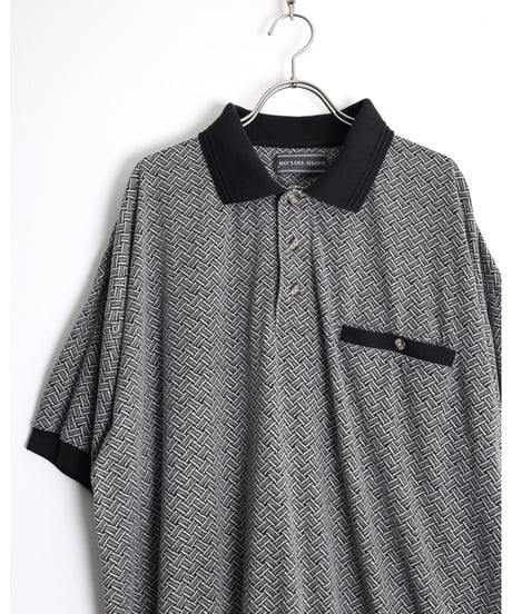 1990s "DAVID TAYLOR" s/s designed polo shirt