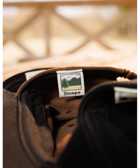 "Slowpe" TWO-TONE COTTON FLANNEL LONGBILL CAP