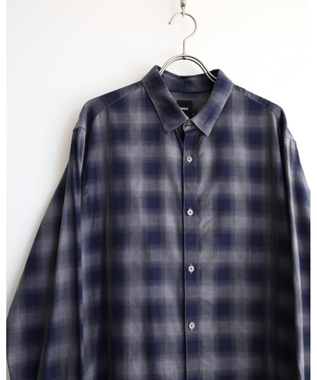 2000s “brice” l/s ombre checked shirt