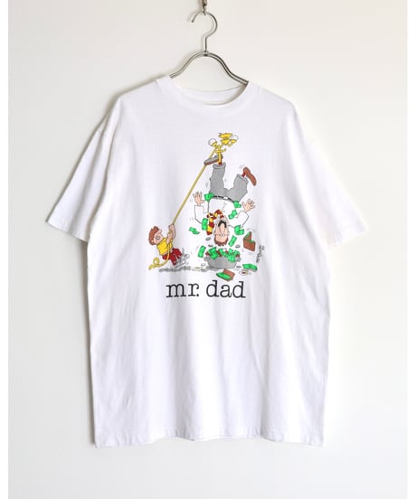 1980s-1990s 『mr.dad』 print t-shirt