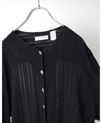 ”Liz Claiborne” l/s linen cotton designed blouse