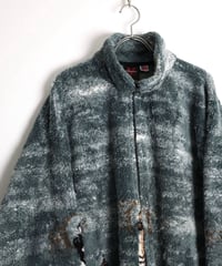 1990s "MAZMANIA" fleece designed blouson