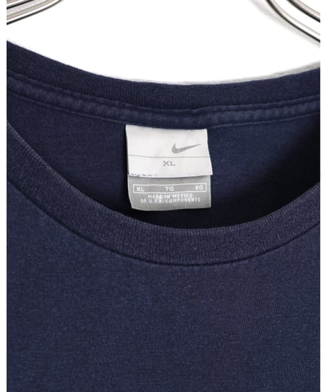 "NIKE" print & embroidery t-shirt