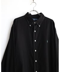 1990s “polo ralph lauren” l/s black dyed shirt
