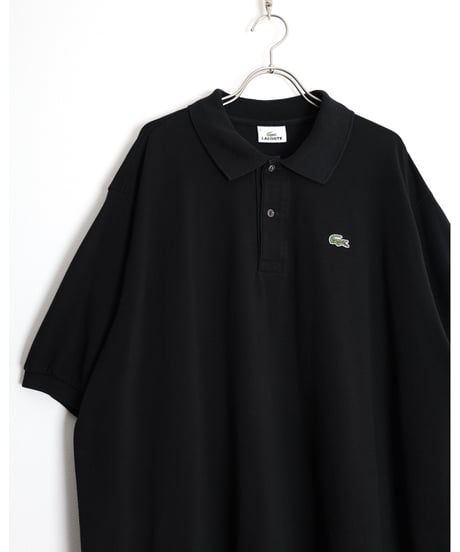 1990s-2000s "LACOSTE" black color polo shirt