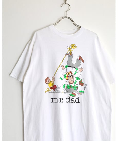 1980s-1990s 『mr.dad』 print t-shirt