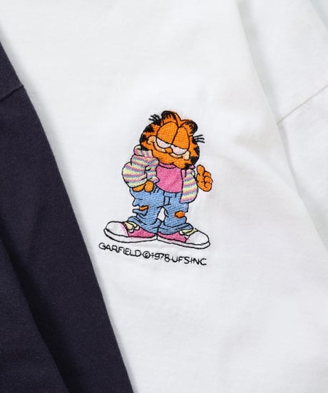 1990s 『Garfield』emboidery t-shirt