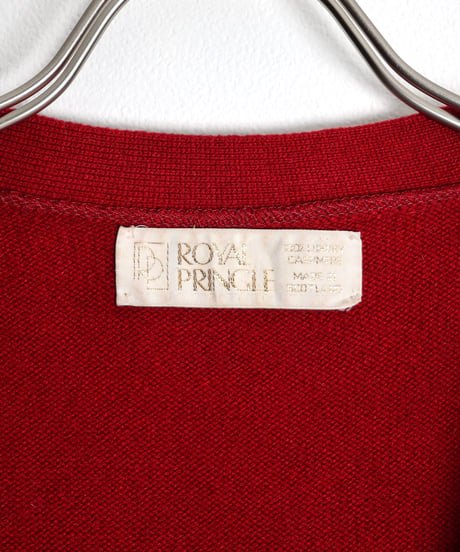 1980s-1990s "ROYAL PRINGLE" luxury cashmere cardigan