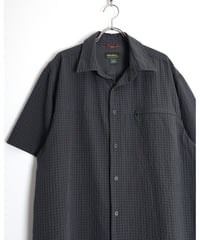 2000s "Eddie Bauer" s/s seersucker shirt