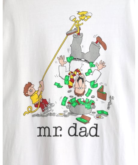 1980s-1990s 『mr.dad』 print t-shirt