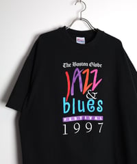1990s 『Jazz & Blues Festival』 print t-shirt