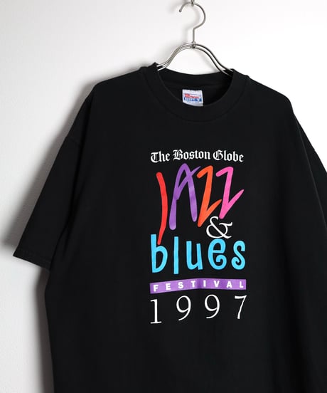 1990s 『Jazz & Blues Festival』 print t-shirt